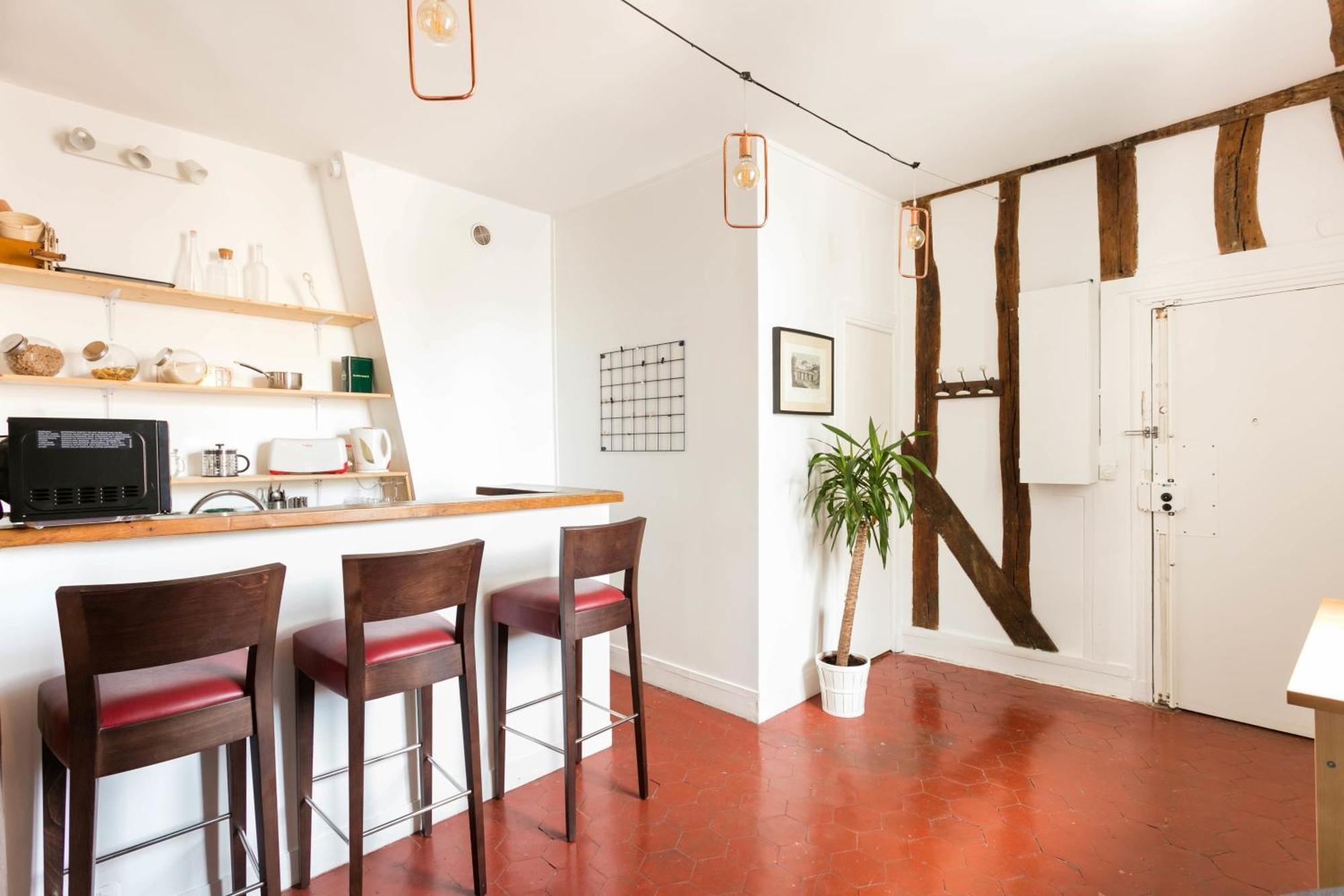 Central Paris 1Br Cozy Leilighet Eksteriør bilde