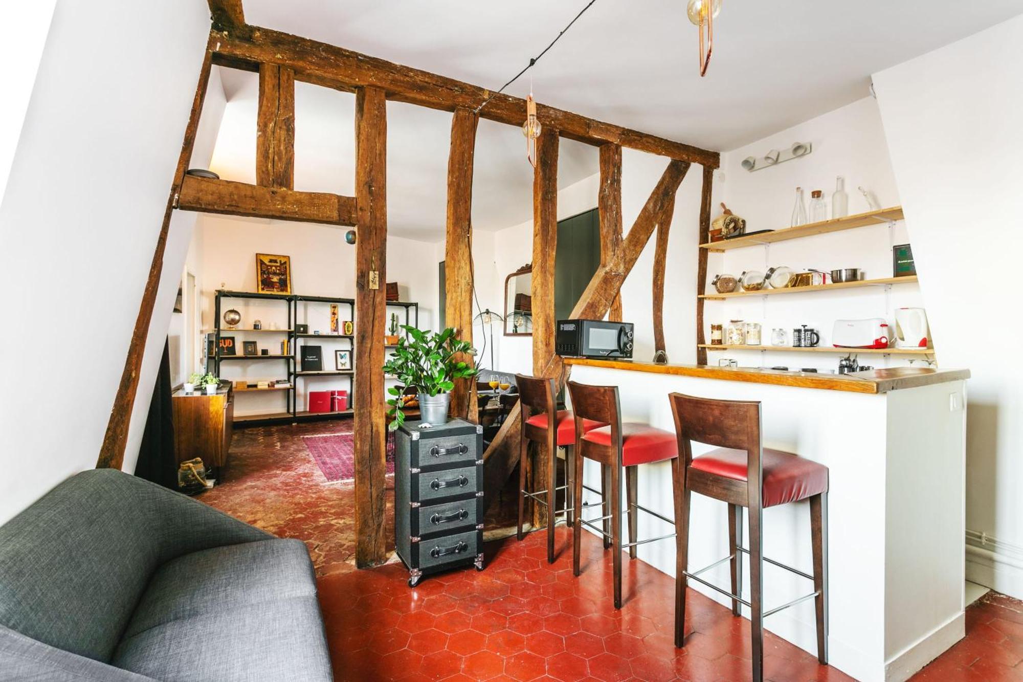 Central Paris 1Br Cozy Leilighet Eksteriør bilde