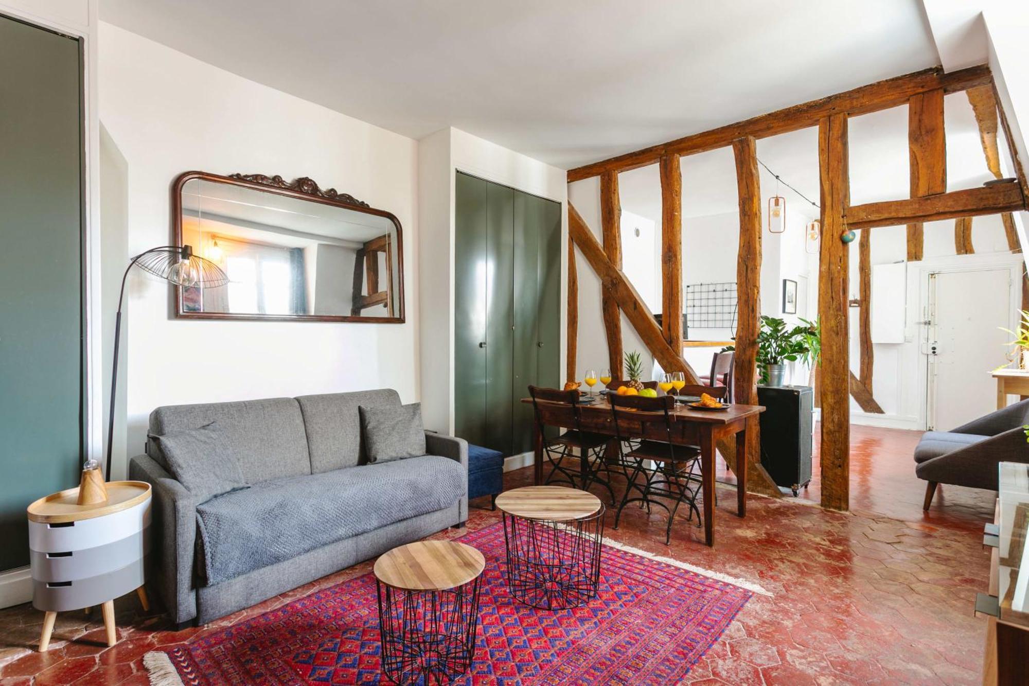 Central Paris 1Br Cozy Leilighet Eksteriør bilde