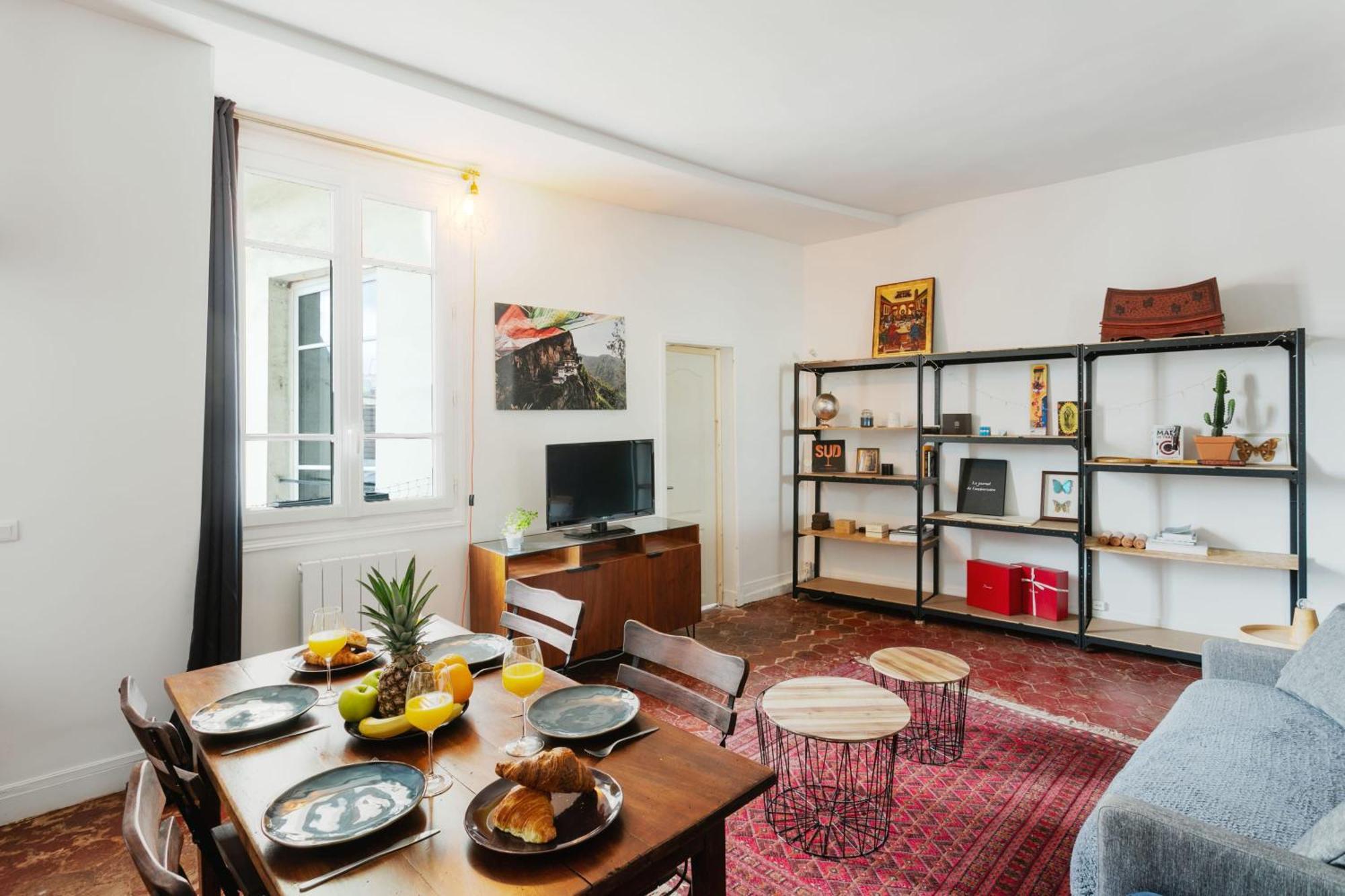 Central Paris 1Br Cozy Leilighet Eksteriør bilde
